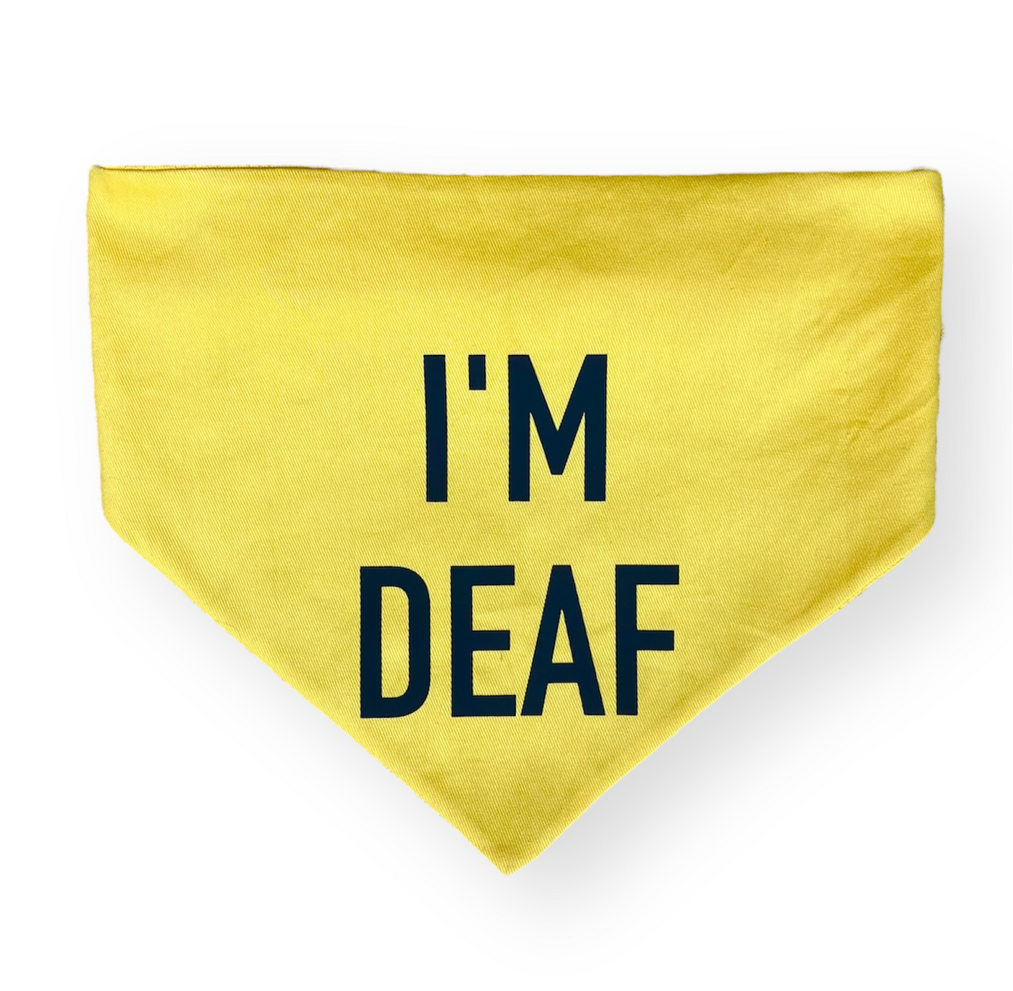 I'm deaf scrunchie bandana