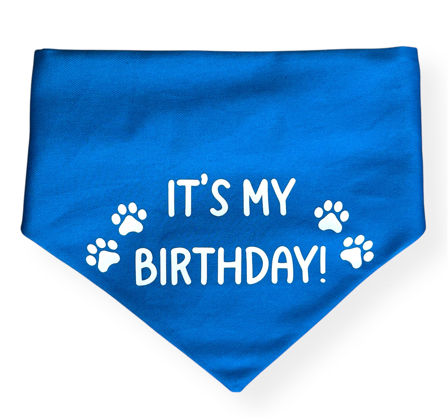 It's My Birthday Scrunchie Bandana (Blue)