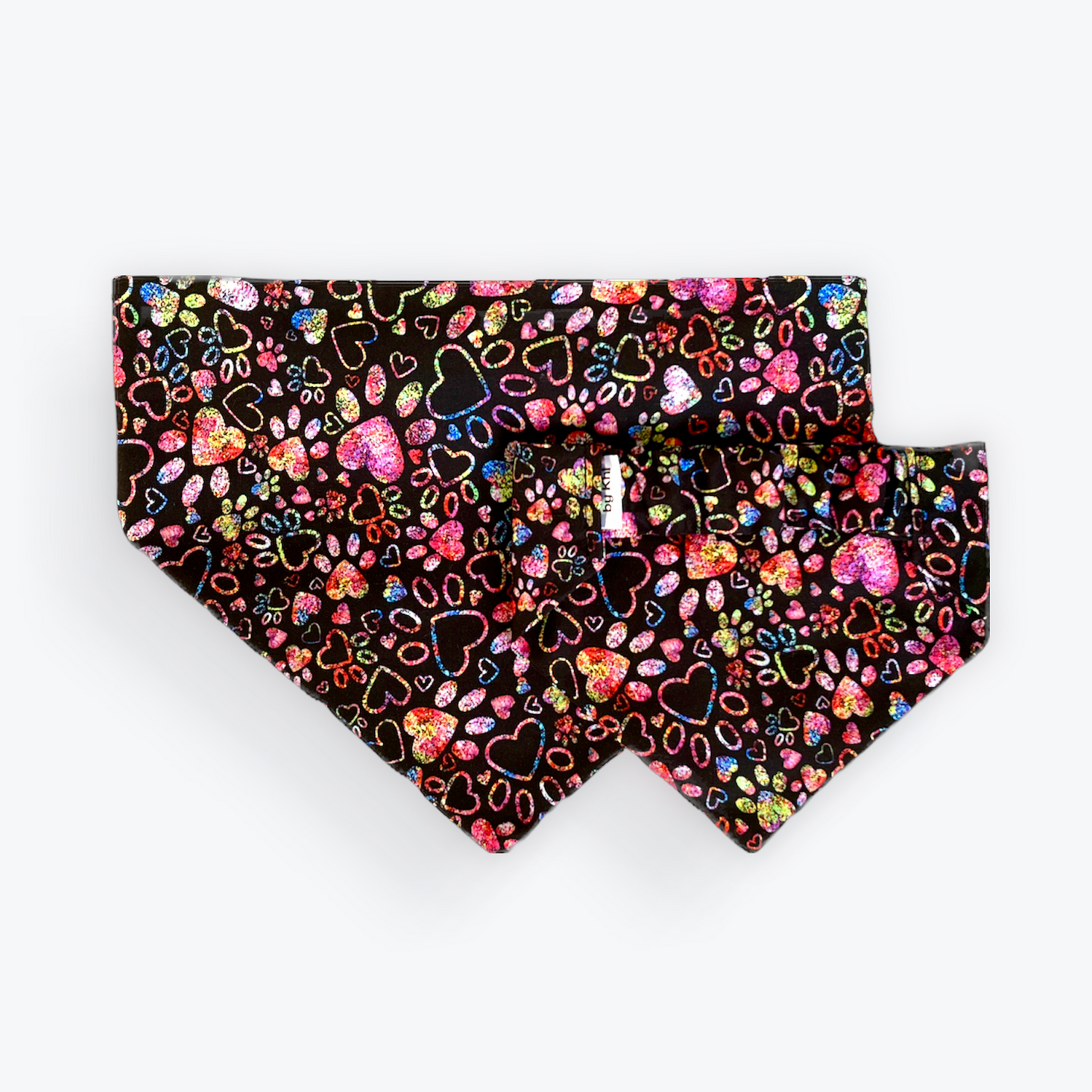 Paws of Love scrunchie bandana