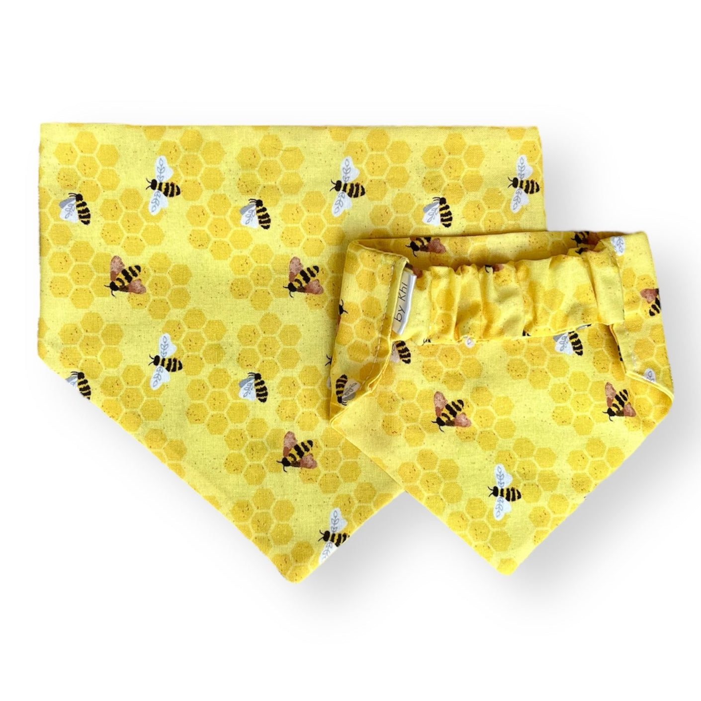 Bee Happy scrunchie bandana