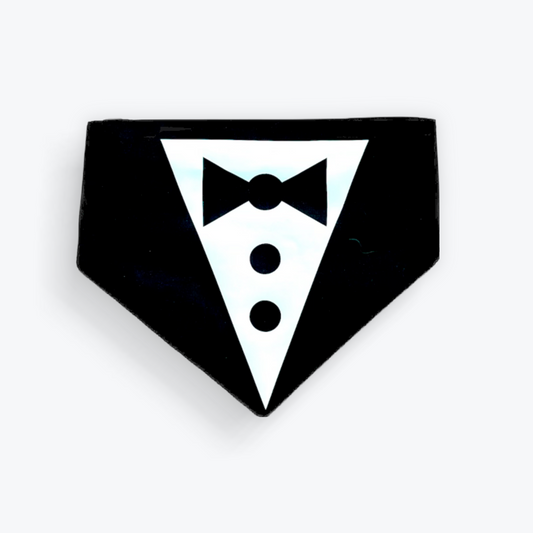 Tuxedo scrunchie bandana