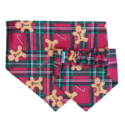 Gingerbread scrunchie bandana