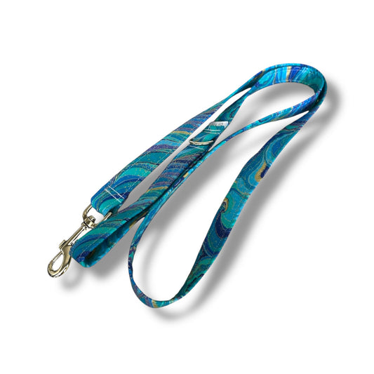 Peacock Swirls Dog Lead