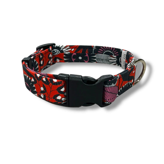 Ruby Bloom Dog Collar