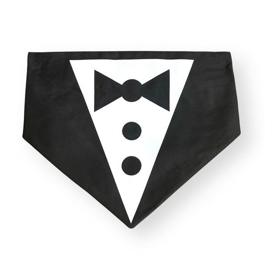 Tuxedo Scrunchie Bandana