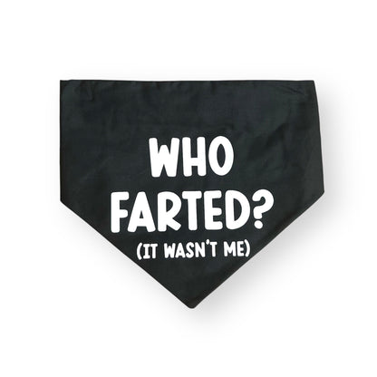 Who Farted? (It Wasn't Me) Scrunchie Bandana